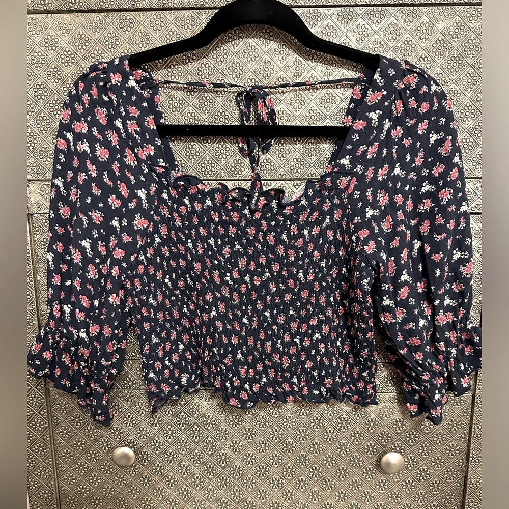 FRANCESCAS JUN & IVY Floral Crop Top